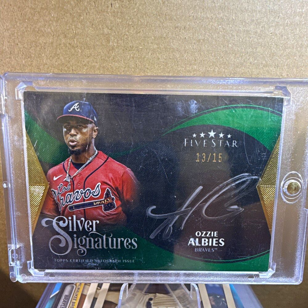 2024 Topps Five Star Silver Signatures Ozzie Albies Auto SS-OA 13/15 Braves